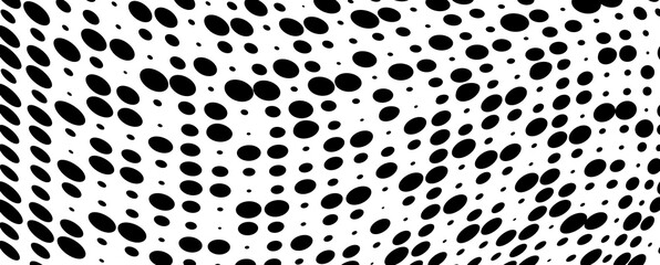 The halftone texture is monochrome. Vector chaotic background