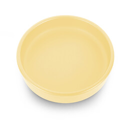 empty bowl isolated on white background.