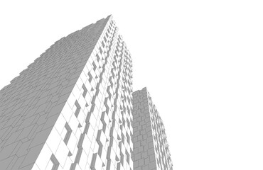 concept of modern building facade