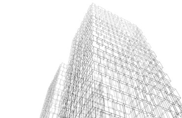 concept of modern building facade