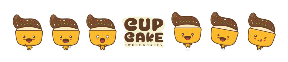 Cupcake cartoon character