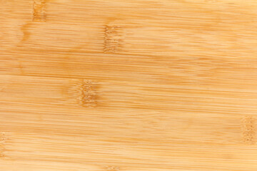 Naklejka premium Top view high quality wood cutting board, brown wood. Chopping boards made from natural bamboo.