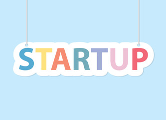 startup word concept- vector illustration