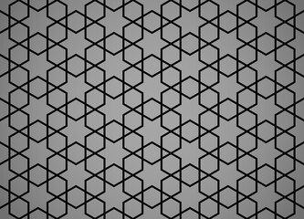 The geometric pattern with lines. Seamless vector background. Black and gray texture. Graphic modern pattern. Simple lattice graphic design