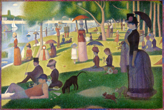Georges Seurat, A Sunday Afternoon on the Island of La Grande Jatte, 1884 - 1886, oil on canvas, Art Institute of Chicago.
