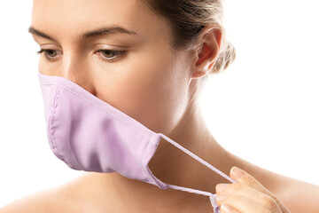 Maskne - acne breakouts from wearing a face mask