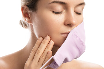 Maskne - acne breakouts from wearing a face mask