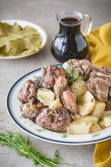 Step by step of preparing Clay-Pot Lamb Cooked over Vinewood from Sifnos