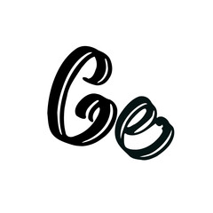 Ce initial handwritten logo for identity