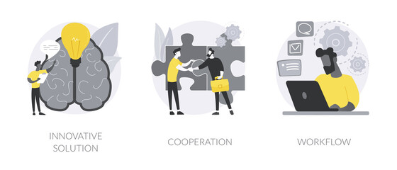 Business efficiency abstract concept vector illustrations. © Visual Generation