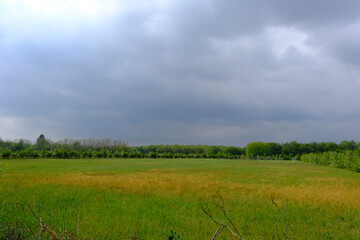 Obraz premium Sky with clouds after a thunderstorm