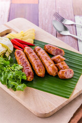 Thai sausage favorite street food