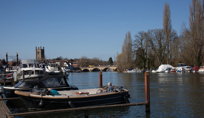 The Marina at Henley on Thames in Oxfordshire in the UK
