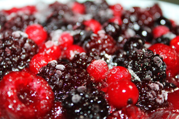 Frozen mixed berry cheesecake