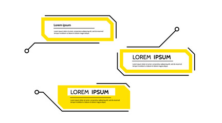 Digital callouts, titles frame text, HUD . Set of templates, modern banners, presentation isolated. Vector design of title bar for infographics, advertising, video production.