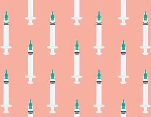 Fototapeta premium Vaccine Needle Background, Vaccination Needle, Covid Vaccine, Coronavirus Background, Vaccine Syringe Vector, Editorial Illustration, Inoculation, Syringe Vector Illustration Background