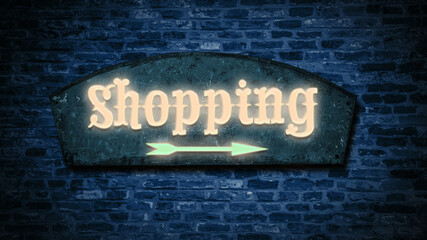 Street Sign to Shopping