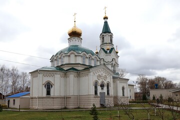 Fototapeta na wymiar Church in honor of the Holy Great Martyr and Healer Panteleimon in Votkinsk, Udmurtia, Russia.
