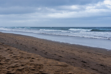 waves on the beach