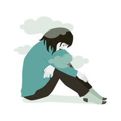 Sad Woman In Depression