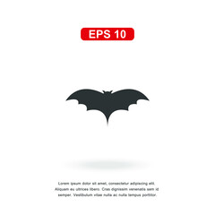 web icon bat sign isolated on white background. Simple vector illustration.