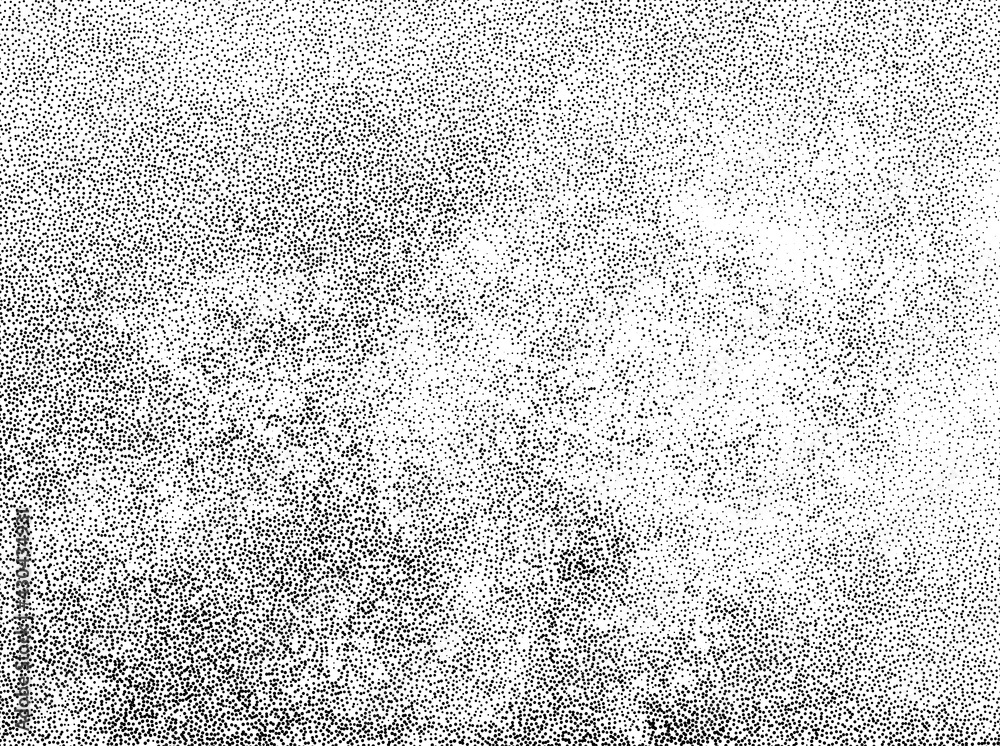 Canvas Prints dotwork grunge pattern vector background. black noise stipple dots. sand grain effect. black dots gr