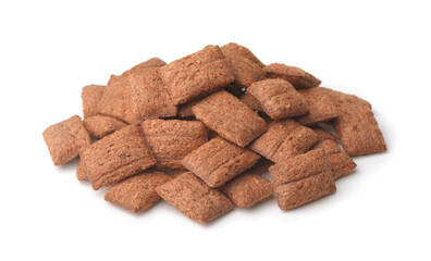 Heap of chocolate cereal pillows