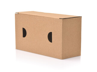 Brown kraft corrugated paper box
