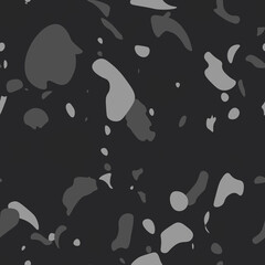 Naklejka premium Terrazzo flooring vector seamless pattern. Texture of classic Italian type of floor in Venetian style composed of natural stone, granite, quartz, marble, glass and concrete