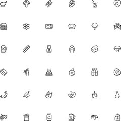 icon vector icon set such as: rack, press, waste, business, shop, seasoning, domestic, kebab, roller, grid, macaroni, line icon, maker, anise, card, aluminium, heart, straw, earthstar, piece, grape