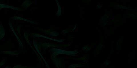 Obraz premium Dark Green vector backdrop with curves.