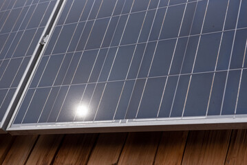 solar panels on roof
