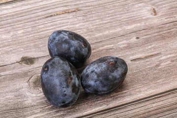 Ripe sweet and tasty plum