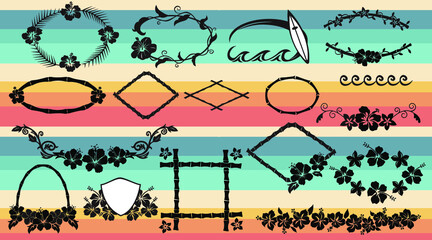 Tropical frames, borders © Gen