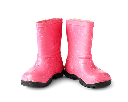 Pink Kids Rubber Boots Supply