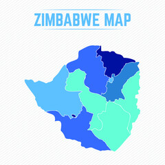 Zimbabwe Detailed Map With Regions
