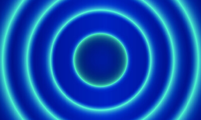 Beautiful Shiny Blue Background Wirh Light Circles