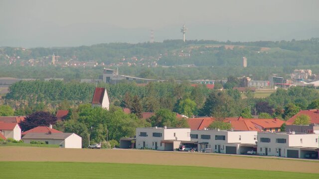 view of Pasching and Ansfelden in Upper Austria