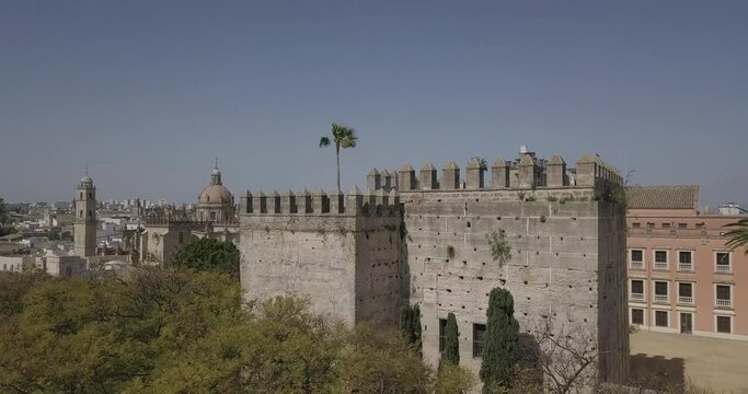 Alcazar de Jerez en dron