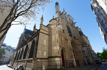 The Church of Saint-Merri is a parish church in Paris, located along the busy street Rue Saint...