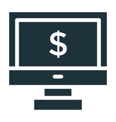 Online Business Colored Vector Icon