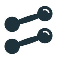 Dumbbells Vector Icon