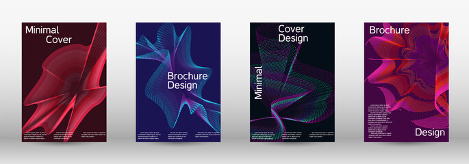 Modern design template. A set of modern abstract covers.