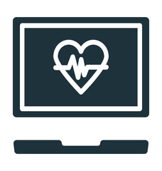 Ecg Machine Vector Icon