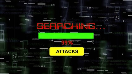Searching for attacks online concept