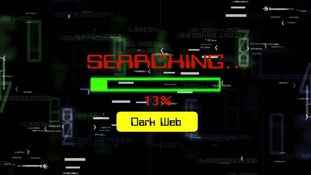 Searching On Dark Web Progress Bar