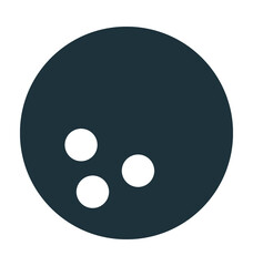 Bowling Ball Vector Icon