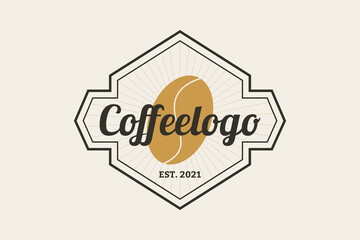 Vintage coffee logo template