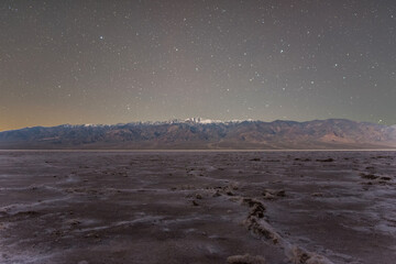 death valley national park at night