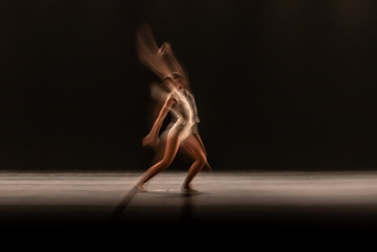The abstract movement of the dance